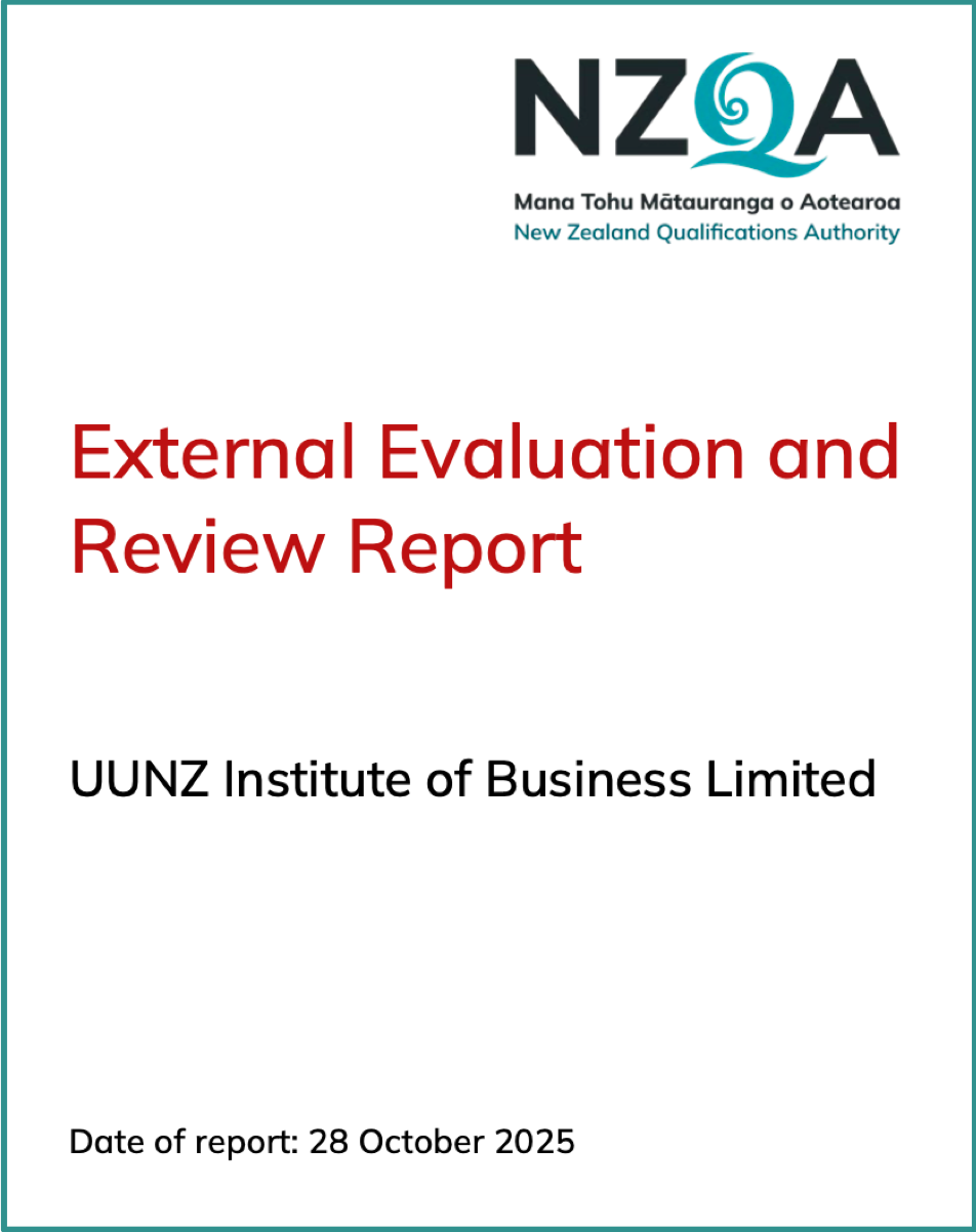 UUNZ NZQA External Evaluation and Review report 2025
